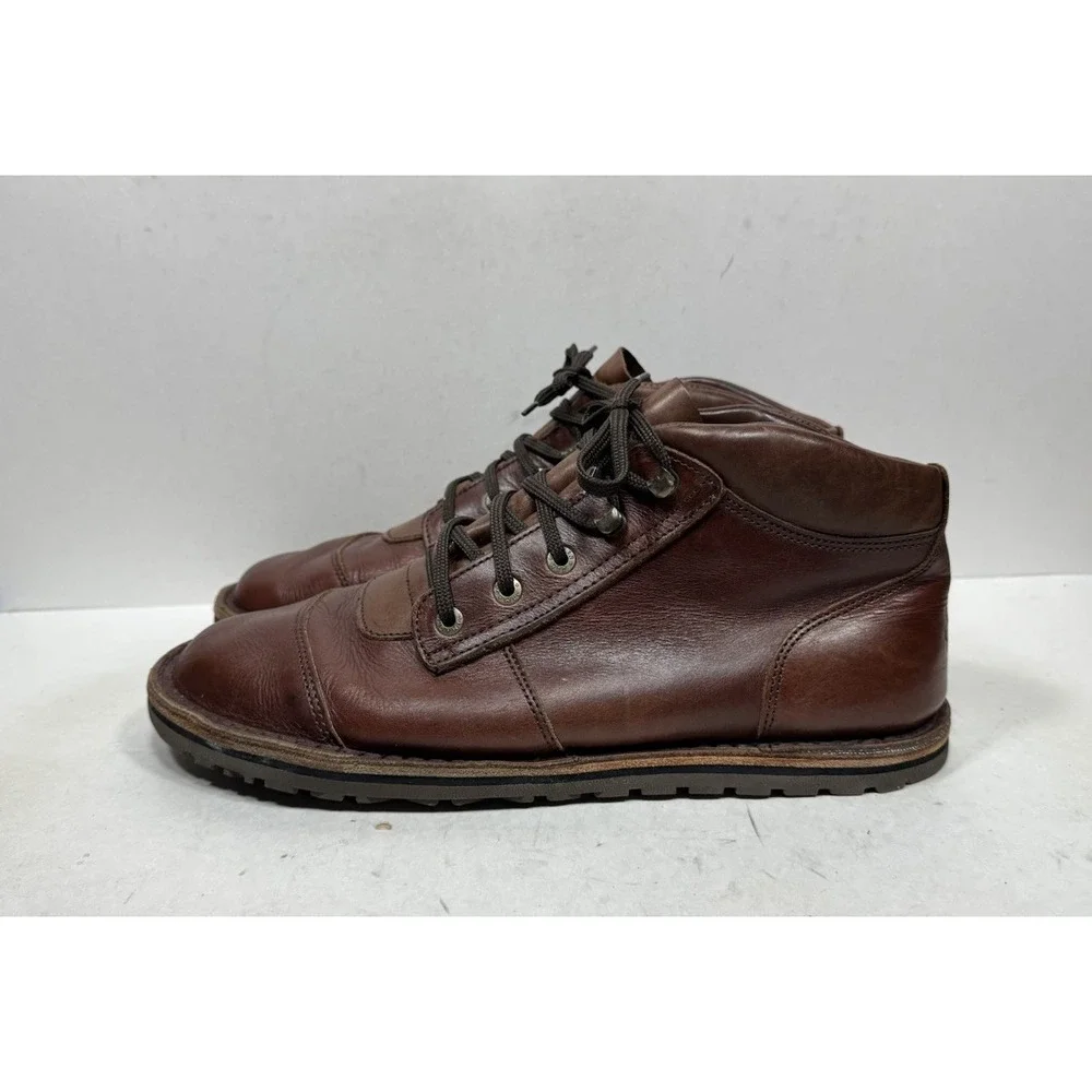 Jim Green Barefoot African Rangers Boots Men's Size 14 Brown Leather